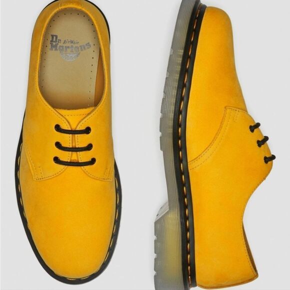 🩵NIB Dr. Martens Yellow Iced II Buttersoft Leather Unisex Oxfords Size 8 - Picture 16 of 16